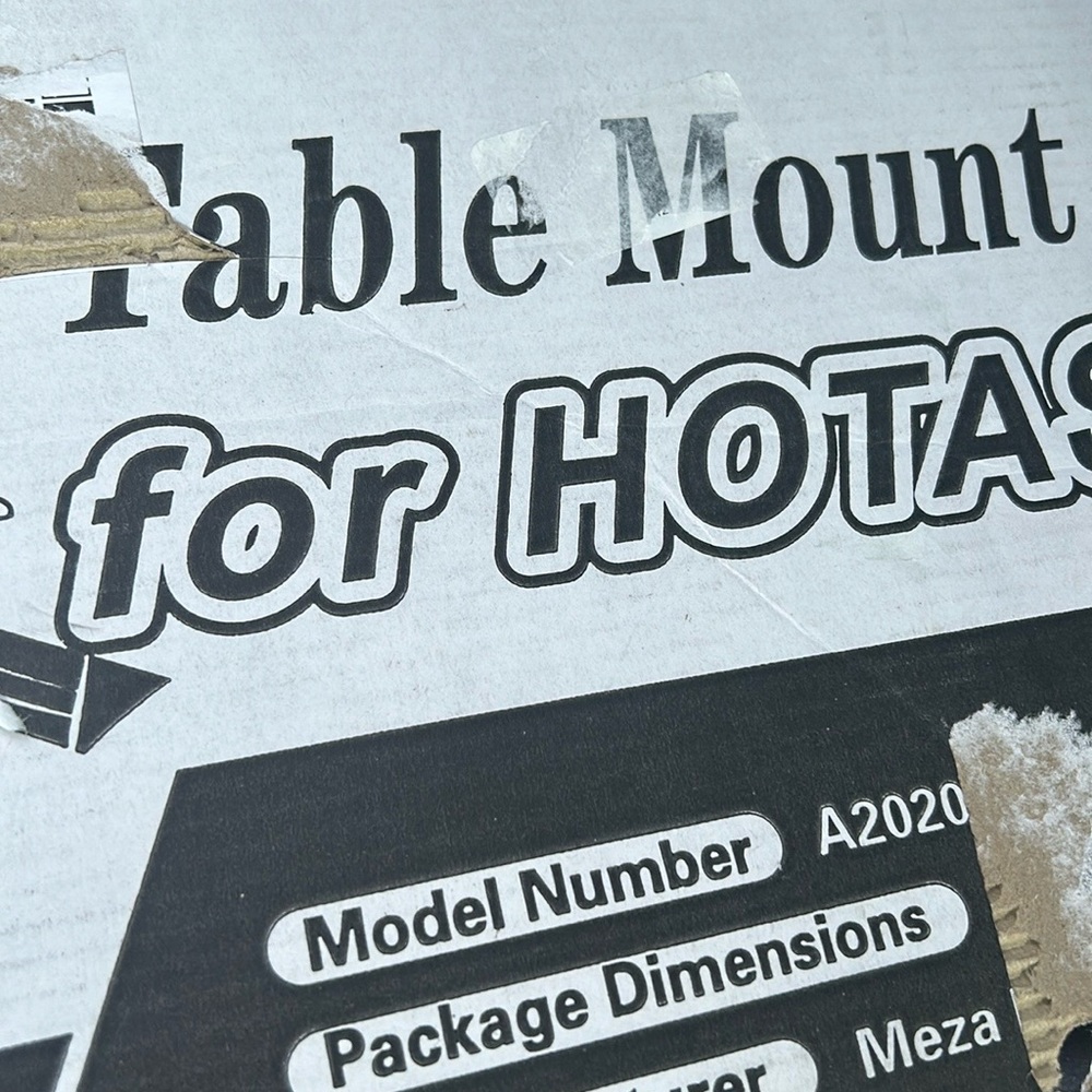 HOTAS.  DESK MOUNT